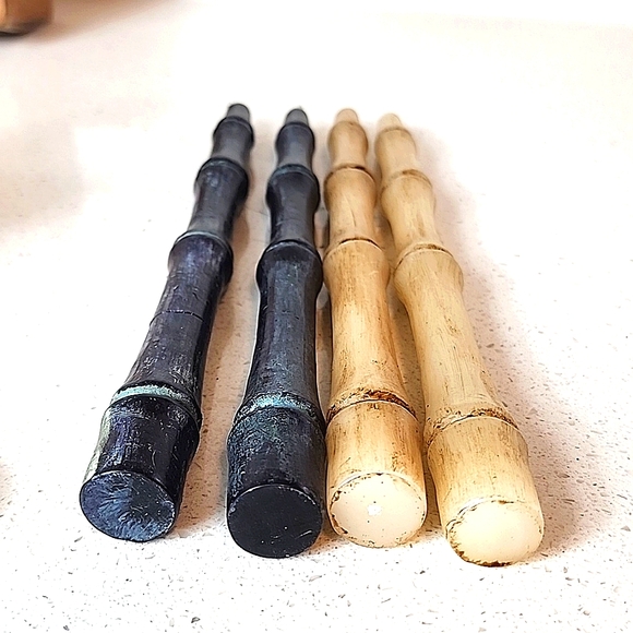 Candles, 10 inch Skeleton Bones Taper Candles, New. Set of 4. - Picture 3 of 4